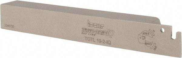Iscar - External Thread, 0.69" Max Depth of Cut, 0.071" Min Groove Width, 4-1/2" OAL, Left Hand Indexable Grooving Cutoff Toolholder - 3/4" Shank Height x 3/4" Shank Width, TAG Insert Style, TGT Toolholder Style, Series Tang-GripIQ - USA Tool & Supply