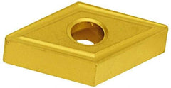 Seco - DNMG442 MF4 Grade TS2000 Carbide Turning Insert - TiAlN/TiN Finish, 55° Diamond, 1/2" Inscr Circle, 1/4" Thick, 1/32" Corner Radius - USA Tool & Supply