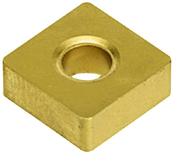 Value Collection - SNMA322 Grade TCN55 Carbide Turning Insert - TiN Finish, 90° Square, 3/8" Inscr Circle, 1/8" Thick, 1/32" Corner Radius - USA Tool & Supply