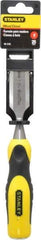 Stanley - 9" OAL x 1" Blade Width Wood Chisel - 1" Tip, Polypropylene Handle - USA Tool & Supply