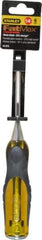 Stanley - 9" OAL x 1/4" Blade Width Wood Chisel - 1/4" Tip, Acetate & Rubber Grip Handle - USA Tool & Supply