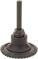 Made in USA - 2" Diam Quick-Change Type R Disc Backing Pad - 1/4" Shank Diam, Medium Density, 30,000 RPM - USA Tool & Supply