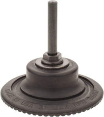 Made in USA - 3" Diam Quick-Change Type R Disc Backing Pad - 1/4" Shank Diam, Medium Density, 20,000 RPM - USA Tool & Supply