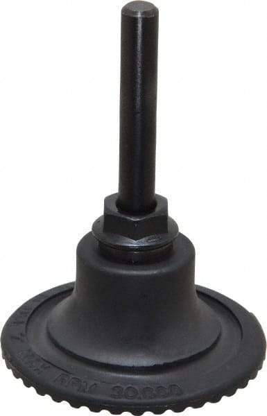 Made in USA - 2" Diam Quick-Change Type S Disc Backing Pad - 1/4" Shank Diam, Medium Density, 30,000 RPM - USA Tool & Supply
