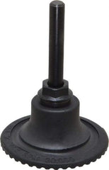 Made in USA - 2" Diam Quick-Change Type S Disc Backing Pad - 1/4" Shank Diam, Medium Density, 30,000 RPM - USA Tool & Supply