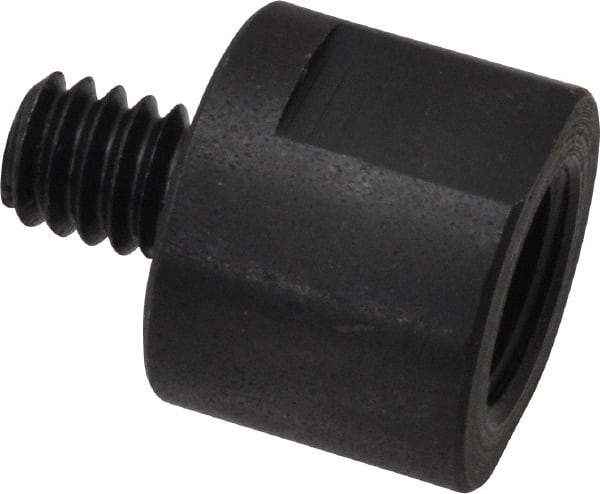 Made in USA - 3/8" Max Diam, Abrasive Disc Adapter - 1/4-20, 3/8-24 - USA Tool & Supply