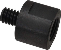 Made in USA - 3/8" Max Diam, Abrasive Disc Adapter - 1/4-20, 3/8-24 - USA Tool & Supply
