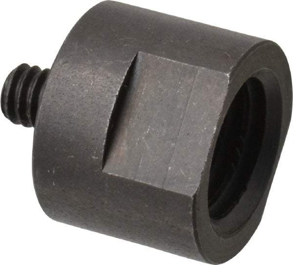 Made in USA - 5/8" Max Diam, Abrasive Disc Adapter - 1/4-20, 5/8-11 - USA Tool & Supply