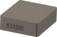 Kennametal - CNG432 T0420 Grade KY4300 Ceramic Turning Insert - Al2O3 Finish, 80° Diamond, 1/2" Inscr Circle, 3/16" Thick, 1/32" Corner Radius - USA Tool & Supply