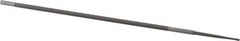 PFERD - 8" Long, Round American-Pattern File - Tang - USA Tool & Supply