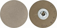 PFERD - 3" Disc Diam, 220 Grit, Diamond Quick Change Disc - Type R Attaching System, Coated, Brown, Fine Grade, 6,300 RPM, D76 Series - USA Tool & Supply