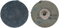 Tru-Maxx - 3" Disc Diam, 24 Grit, Zirconia Alumina Quick Change Disc - Type S Attaching System, Coated, Blue, Very Coarse Grade - USA Tool & Supply