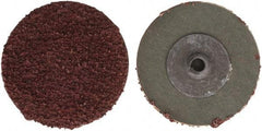 Tru-Maxx - 2" Disc Diam, 24 Grit, Aluminum Oxide Quick Change Disc - Type S Attaching System, Coated, Maroon, Very Coarse Grade - USA Tool & Supply