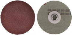 Tru-Maxx - 3" Disc Diam, 80 Grit, Aluminum Oxide Quick Change Disc - Type S Attaching System, Coated, Maroon, Medium Fine Grade - USA Tool & Supply