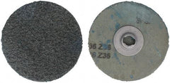 Tru-Maxx - 3" Disc Diam, 36 Grit, Zirconia Alumina Quick Change Disc - Type S Attaching System, Coated, Blue, Coarse Grade - USA Tool & Supply