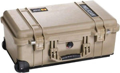 Pelican Products, Inc. - 13-13/16" Wide x 9" High, Clamshell Hard Case - Tan, Plastic - USA Tool & Supply