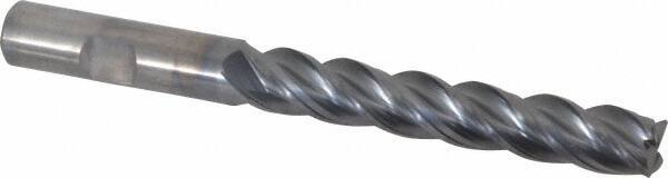 Kennametal - 1/2", 4 Flute, Solid Carbide, 0.03" Corner Radius End Mill - 5" OAL, 3" LOC - USA Tool & Supply