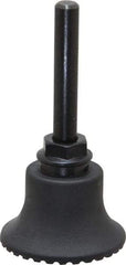 Made in USA - 1-1/2" Diam Quick-Change Type R Disc Backing Pad - 1/4" Shank Diam, Medium Density, 30,000 RPM - USA Tool & Supply