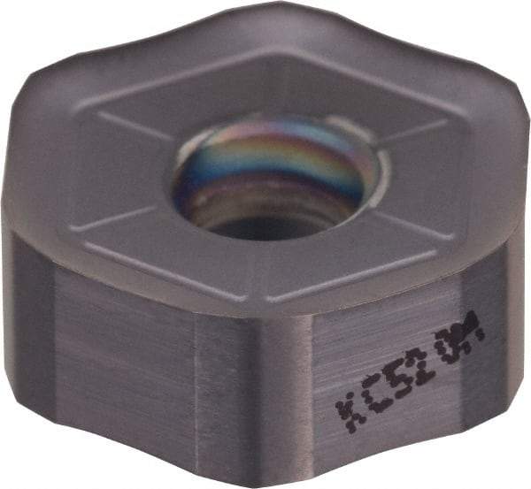 Kennametal - HNGJ535 LD Grade KC520M Carbide Milling Insert - TiAlN Finish, 0.2189" Thick, 5/8" Inscribed Circle, 1.2mm Corner Radius - USA Tool & Supply