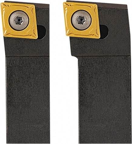 Seco - SCLC, Left Hand Cut, 95° Lead Angle, 10mm Shank Height x 10mm Shank Width, Neutral Rake Indexable Turning Toolholder - 150mm OAL, CC..0602.. Insert Compatibility, Series Screw Lock - USA Tool & Supply