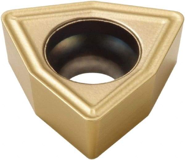 Seco - WCMX05 Grade TP400D Carbide Indexable Drill Insert - TiAlN/TiN Finish, Trigon, 5/16" Inscribed Circle - USA Tool & Supply
