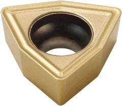Seco - WCMX05 Grade TP400D Carbide Indexable Drill Insert - TiAlN/TiN Finish, Trigon, 5/16" Inscribed Circle - USA Tool & Supply