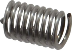 Recoil - #4-40 UNC, 0.28" OAL, Free Running Helical Insert - 8-7/8 Free Coils, Tanged, Stainless Steel, Bright Finish, 2-1/2D Insert Length - USA Tool & Supply