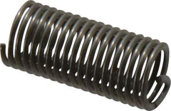 Recoil - 1/4-28 UNF, 3/4" OAL, Free Running Helical Insert - 17-5/8 Free Coils, Tanged, Stainless Steel, Bright Finish, 3D Insert Length - USA Tool & Supply