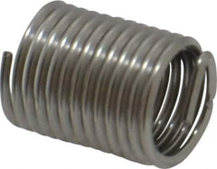 Recoil - 5/16-24 UNF, 5/8" OAL, Free Running Helical Insert - 12-1/4 Free Coils, Tanged, Stainless Steel, Bright Finish, 2D Insert Length - Exact Industrial Supply