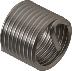 Recoil - M12x1.50 Metric Fine, 18mm OAL, Free Running Helical Insert - 11-5/8 Free Coils, Tanged, Stainless Steel, Bright Finish, 1-1/2D Insert Length - Exact Industrial Supply