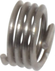 Recoil - #10-32 Metric Coarse, 0.19" OAL, Free Running Helical Insert - 2-7/8 Free Coils, Tanged, Stainless Steel, 1D Insert Length - Exact Industrial Supply