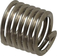 Recoil - #10-32 UNC, 0.285" OAL, Free Running Helical Insert - 5 Free Coils, Tanged, Stainless Steel, 1-1/2D Insert Length - USA Tool & Supply