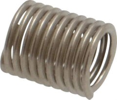 Recoil - #10-32 UNF, 0.38" OAL, Free Running Helical Insert - 7-1/8 Free Coils, Tanged, Stainless Steel, 2D Insert Length - USA Tool & Supply