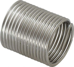 Recoil - 7/8-14 UNF, 1.312" OAL, Free Running Helical Insert - 15-1/2 Free Coils, Tanged, Stainless Steel, 1-1/2D Insert Length - Exact Industrial Supply