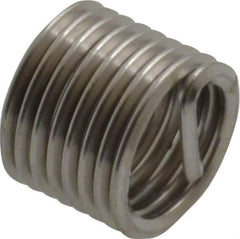 Recoil - M7x1.00 Metric Coarse, 10-1/2" OAL, Free Running Helical Insert - 8 Free Coils, Tanged, Stainless Steel, 1-1/2D Insert Length - USA Tool & Supply