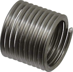 Recoil - M10x1.25 Metric Fine, 15" OAL, Free Running Helical Insert - 9-1/2 Free Coils, Tanged, Stainless Steel, 1-1/2D Insert Length - USA Tool & Supply