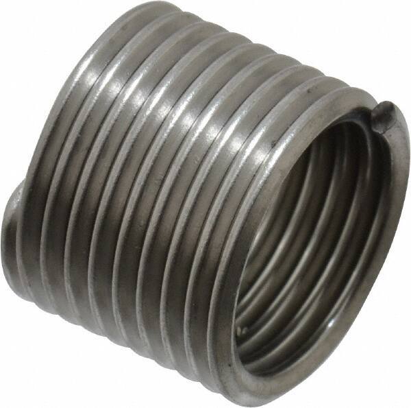 Recoil - M12x1.50 Metric Fine, 18" OAL, Free Running Helical Insert - 9-5/8 Free Coils, Tanged, Stainless Steel, 1-1/2D Insert Length - USA Tool & Supply