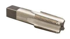 Reiff & Nestor - 1-1/4 - 11-1/2 PTF SAE Thread, 5 Flute Short Projection Standard Pipe Tap - 4" OAL, 1-3/4" Thread Length, 1-5/16" Shank Diam, Bright Finish, High Speed Steel - Exact Industrial Supply
