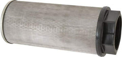 Flow Ezy Filters - 100 Mesh, 378 LPM, 100 GPM, 5.2" Diam, Female Suction Strainer without Bypass - 3 Port NPT, 12-1/2" Long - USA Tool & Supply