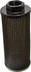 Flow Ezy Filters - 60 Mesh, 114 LPM, 30 GPM, 4.3" Diam, Female Suction Strainer without Bypass - 1-1/2 Port NPT, 9.8" Long - USA Tool & Supply
