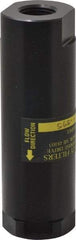 Flow Ezy Filters - 1/2 NPT Thread, 595 Micron, 1.6" Outside Diam, 4.9" Long, Stainless Steel Wire Cloth Media, Filter Assembly - Anodized Aluminum - USA Tool & Supply