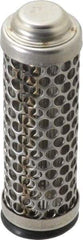 Flow Ezy Filters - 149 Micron, 1" Outside Diam, 3.4" Long, Stainless Steel Wire Cloth Media, Filter Element - 0.6" Inside Diam, Stainless Steel - USA Tool & Supply