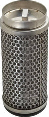 Flow Ezy Filters - 149 Micron, 2.1" Outside Diam, 5" Long, Stainless Steel Wire Cloth Media, Filter Element - 1.4" Inside Diam, Stainless Steel - USA Tool & Supply