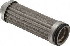 Flow Ezy Filters - 149 Micron, 1" Outside Diam, 3.4" Long, Stainless Steel Wire Cloth Media, Filter Element - 0.6" Inside Diam, Anodized Aluminum - USA Tool & Supply