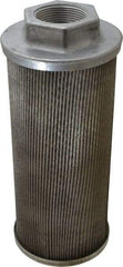 Flow Ezy Filters - 60 Mesh, 114 LPM, 30 GPM, 4.3" Diam, Female Suction Strainer without Bypass - 1-1/2 Port NPT, 9.8" Long - USA Tool & Supply