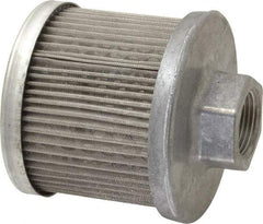 Flow Ezy Filters - 60 Mesh, 19 LPM, 5 GPM, 3.3" Diam, Female Suction Strainer without Bypass - 3/4 Port NPT, 3-1/2" Long - USA Tool & Supply