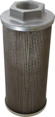 Flow Ezy Filters - 60 Mesh, 189 LPM, 50 GPM, 4.3" Diam, Female Suction Strainer without Bypass - 1-1/2 Port NPT, 9.8" Long - USA Tool & Supply