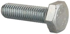 Value Collection - M10x1.50mm Metric Coarse, 35mm Length Under Head Hex Head Cap Screw - Fully Threaded, Grade 10.9 Steel, Zinc-Plated Finish, 17mm Hex - USA Tool & Supply