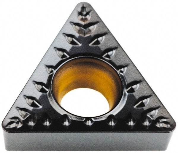 Kennametal - TCMT32.52 MP Grade KCM15 Carbide Turning Insert - TiCN/Al2O3 Finish, 60° Triangle, 3/8" Inscr Circle, 5/32" Thick, 1/32" Corner Radius - USA Tool & Supply