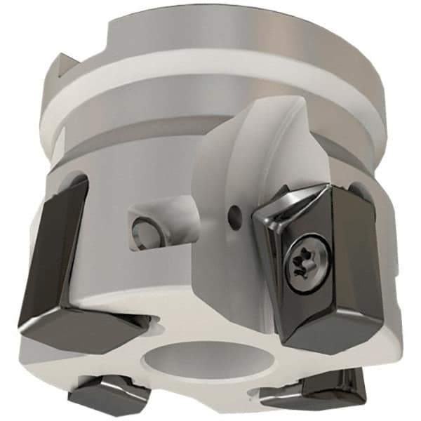 Iscar - 10 Inserts, 8" Cut Diam, 2-1/2" Arbor Diam, 0.642" Max Depth of Cut, Indexable Square-Shoulder Face Mill - 0/90° Lead Angle, 2-1/2" High, H490 AN.X 17 Insert Compatibility, Series Helido - USA Tool & Supply
